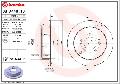 Tarcza hamulcowa, COATED DISC LINE do Kia, 08.A446.11, BREMBO w ofercie sklepu e-autoparts.pl 