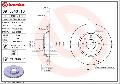 Tarcza hamulcowa, COATED DISC LINE do Fiata, 09.5843.11, BREMBO w ofercie sklepu e-autoparts.pl 