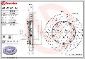 Tarcza hamulcowa, TWO-PIECE FLOATING DISCS LINE do Nissana, 09.A187.13, BREMBO w ofercie sklepu e-autoparts.pl 