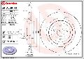 Tarcza hamulcowa, COATED DISC LINE do Cadilaca, 09.A508.11, BREMBO w ofercie sklepu e-autoparts.pl 