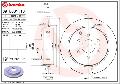 Tarcza hamulcowa, COATED DISC LINE , 09.B631.11, BREMBO w ofercie sklepu e-autoparts.pl 