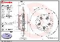 Tarcza hamulcowa, COATED DISC LINE do Porsche, 09.C986.21, BREMBO w ofercie sklepu e-autoparts.pl 