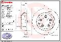 Tarcza hamulcowa, COATED DISC LINE do Porsche, 09.C987.21, BREMBO w ofercie sklepu e-autoparts.pl 