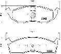 Klocki hamulcowe - komplet do Chryslera, P 11 008, BREMBO w ofercie sklepu e-autoparts.pl 