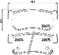 Klocki hamulcowe - komplet do Ssangyonga, P 15 010, BREMBO w ofercie sklepu e-autoparts.pl 