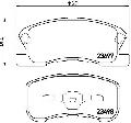 Klocki hamulcowe - komplet do Daihatsu, P 16 008, BREMBO w ofercie sklepu e-autoparts.pl 