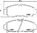 Klocki hamulcowe - komplet do Hondy, P 28 034, BREMBO w ofercie sklepu e-autoparts.pl 