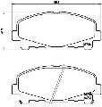 Klocki hamulcowe - kompletP 28 043, BREMBO w ofercie sklepu e-autoparts.pl 