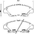 Klocki hamulcowe - komplet, BREMBO XTRA LINE do Hondy, P 28 050X, BREMBO w ofercie sklepu e-autoparts.pl 