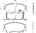 Klocki hamulcowe - komplet do Mitsubishi, P 54 008, BREMBO w ofercie sklepu e-autoparts.pl 