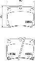 Klocki hamulcowe - komplet do Mitsubishi, P 54 026, BREMBO w ofercie sklepu e-autoparts.pl 