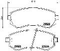 Klocki hamulcowe - komplet do Nissana, P 56 039, BREMBO w ofercie sklepu e-autoparts.pl 