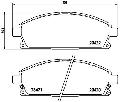 Klocki hamulcowe - komplet do Nissana, P 56 040, BREMBO w ofercie sklepu e-autoparts.pl 