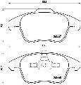 Klocki hamulcowe - komplet do Citroena, P 61 086, BREMBO w ofercie sklepu e-autoparts.pl 
