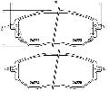 Klocki hamulcowe - komplet do Subaru, P 78 017, BREMBO w ofercie sklepu e-autoparts.pl 