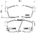 Klocki hamulcowe - komplet do Subaru, P 79 012, BREMBO w ofercie sklepu e-autoparts.pl 