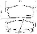 Klocki hamulcowe - komplet do Subaru, P 79 012, BREMBO w ofercie sklepu e-autoparts.pl 