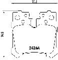 Klocki hamulcowe - komplet do Lexusa, P 83 076, BREMBO w ofercie sklepu e-autoparts.pl 
