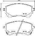 Klocki hamulcowe - komplet do Toyoty, P 83 177, BREMBO w ofercie sklepu e-autoparts.pl 