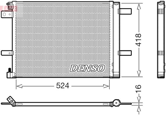 Skraplacz klimatyzacji do Citroena, DCN07062, DENSO w ofercie sklepu e-autoparts.pl 