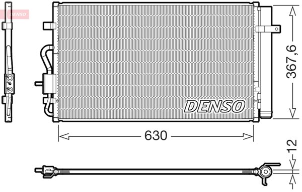 Skraplacz klimatyzacji do Opla, DCN20050, DENSO w ofercie sklepu e-autoparts.pl 
