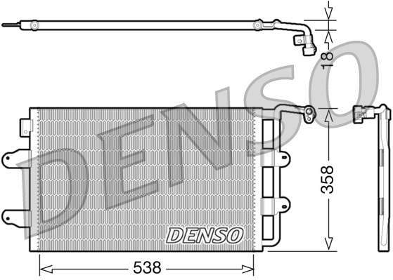 Chłodnica klimatyzacji - skraplacz DCN32026 DENSO