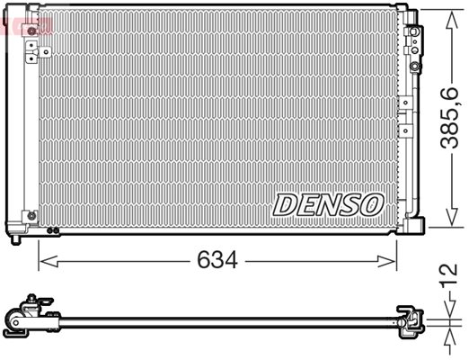 Skraplacz klimatyzacji , DCN46038, DENSO w ofercie sklepu e-autoparts.pl 