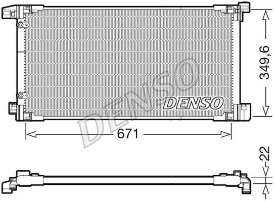 CHŁODNICA KLIMATYZACJI TOYOTA do Toyoty, DCN50114, DENSO w ofercie sklepu e-autoparts.pl 