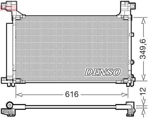 Skraplacz klimatyzacji do Lexusa, DCN50132, DENSO w ofercie sklepu e-autoparts.pl 