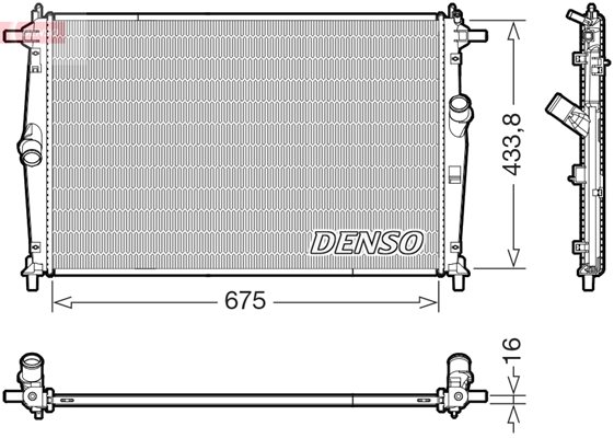 Chłodnica silnika do Mazdy, DRM44054, DENSO w ofercie sklepu e-autoparts.pl 