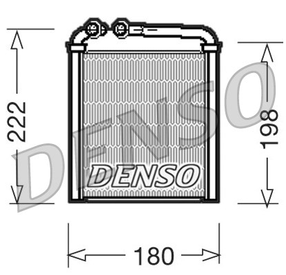 Wymiennik ciepła, ogrzewanie wnętrza DRR32005 DENSO