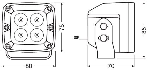 Lampa przednia, LEDriving® CUBE VX80-SP, LEDWL101-SP, OSRAM w ofercie sklepu e-autoparts.pl 