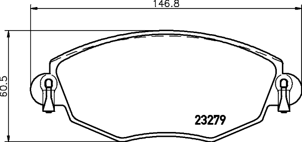 Klocki hamulcowe - komplet MDB2062 MINTEX