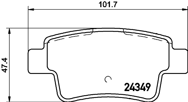 Klocki hamulcowe - komplet MDB2779 MINTEX