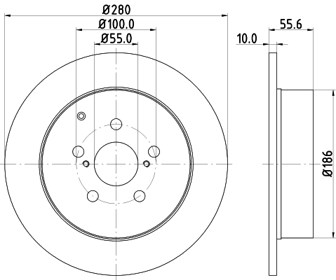 Tarcza hamulcowa MDC1696 MINTEX