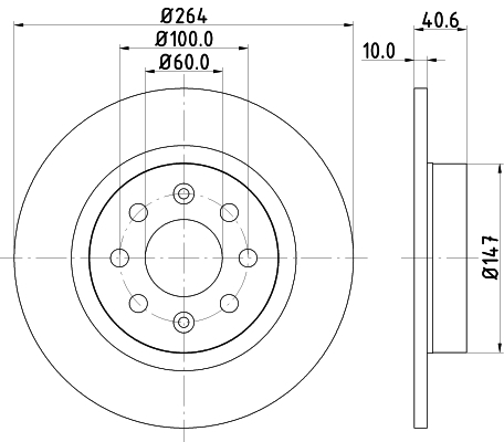 Tarcza hamulcowa MDC1903 MINTEX