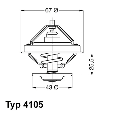 4105.71D Termostat układu chłodzenia WAHLER