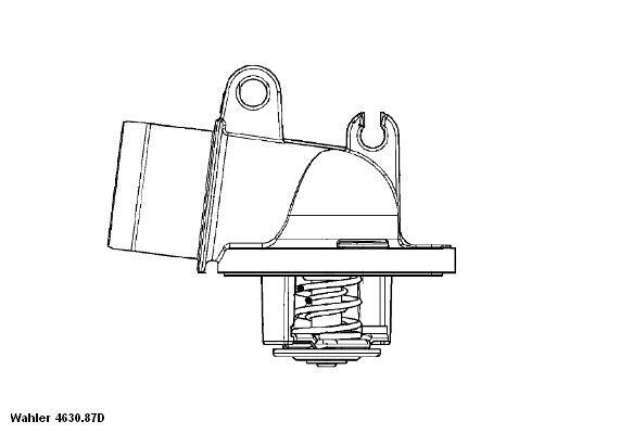 Termostat układu chłodzenia 4630.87D WAHLER