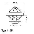 Termostat układu chłodzenia, 4105.71D, WAHLER w ofercie sklepu e-autoparts.pl 