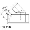 Termostat układu chłodzenia do Opla, 4183.92D, WAHLER w ofercie sklepu e-autoparts.pl 
