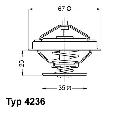 Termostat układu chłodzenia wyprzedaż, 4236.92D, WAHLER w ofercie sklepu e-autoparts.pl 