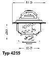 Termostat układu chłodzenia do Opla, 4255.87D, WAHLER w ofercie sklepu e-autoparts.pl 