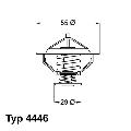 Termostat układu chłodzenia4446.83D, WAHLER w ofercie sklepu e-autoparts.pl 