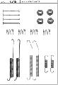 Zestaw akcesoriów, szczęki hamulcowe do Mitsubishi, 0845, Quick Brake ApS w ofercie sklepu e-autoparts.pl 
