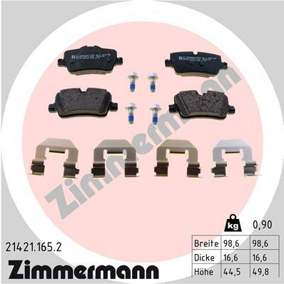 Klocki hamulcowe - komplet 21421.165.2 ZIMMERMANN