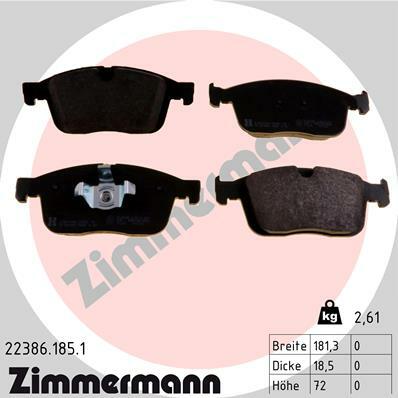 Klocki hamulcowe - komplet 22386.185.1 ZIMMERMANN