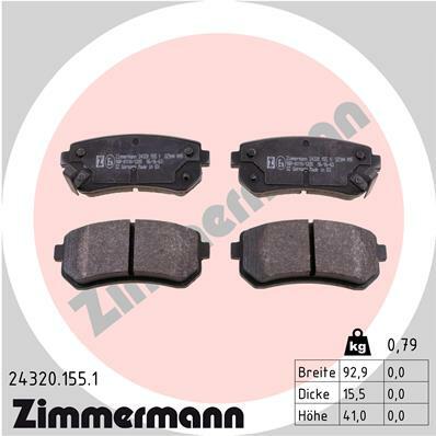 Klocki hamulcowe - komplet 24320.155.1 ZIMMERMANN