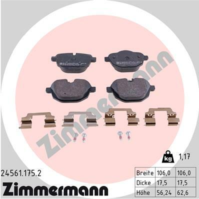 Klocki hamulcowe - komplet 24561.175.2 ZIMMERMANN