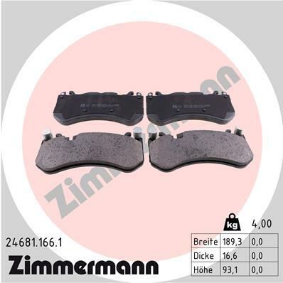 Klocki hamulcowe - komplet 24681.166.1 ZIMMERMANN