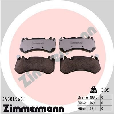 Klocki hamulcowe - komplet, rd:z 24681.966.1 ZIMMERMANN